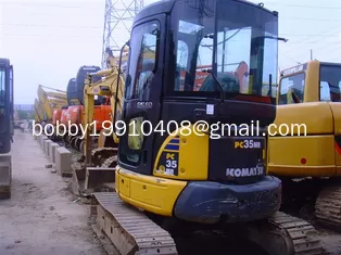 China KOMATSU PC35MR-2 Mini Used Excavator for sale original japan Used komatsu mini excavator supplier