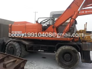 China EX160WD USED HITACHI EX160WD WHEEL EXCAVATOR FOR SALE ORIGINAL JAPAN supplier