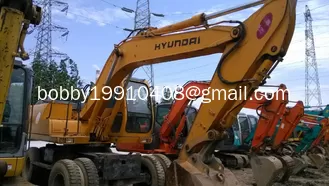 China Used HYUNDAI R130W-5 WHEEL EXCAVATOR SALE supplier