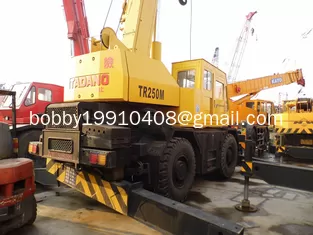 China USED TADANO TR250M-5 ROUGH TERRAIN CRANE SALE supplier