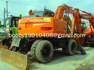 China USED HITACHI ZX130W WHEEL EXCAVATOR FOR SALE ORIGINAL JAPAN HITACHI ZX130W FOR SALE CHINA supplier