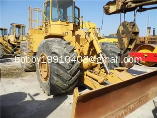 China Used CAT 814B Wheel Bulldozer For Sale with winch supplier