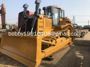 China New paint Used CAT D7H Bulldozer for sale 3 shanks ripper CAT 3306T Engine supplier