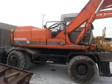 EX160WD USED HITACHI EX160WD WHEEL EXCAVATOR FOR SALE ORIGINAL JAPAN supplier