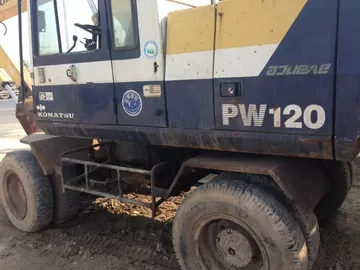 USED KOMATSU PW120 WHEEL EXCAVATOR FOR SALE ORIGINAL JAPAN PW120 USED KOMATSU EXCAVATOR supplier