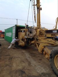 Used CAT 140H Motor Grader Sold to Kenya Mombasa Port supplier